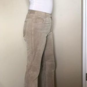 Clio leather suede pants